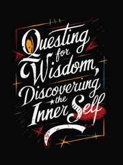 Typography with a unique colorful vector design pattern