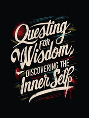 Typography with a unique colorful vector design pattern