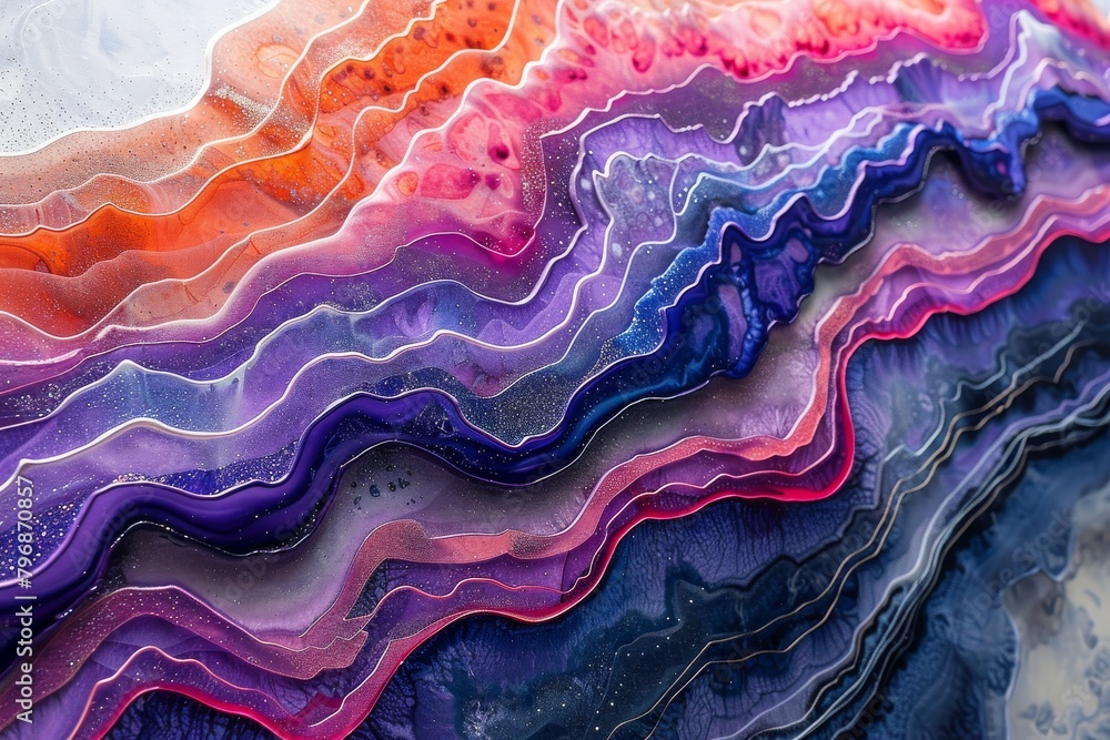 Poster stunning background image showcasing a wave texture with vibrant mineral-inspired colors transitioni