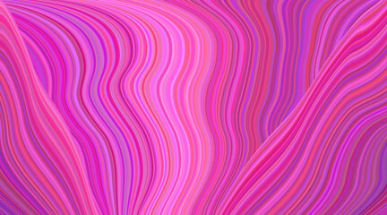 An abstract background of wavy stripes in the pink, magenta, and purple color range.
