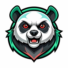 panda mascot-logo 