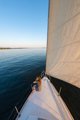 Obraz premium travel on a yacht.