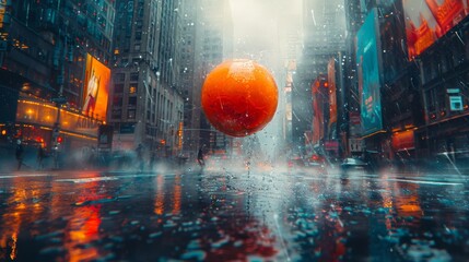 Infuse your imagery with a sense of energy and movement with an image of an orange ball bouncing...