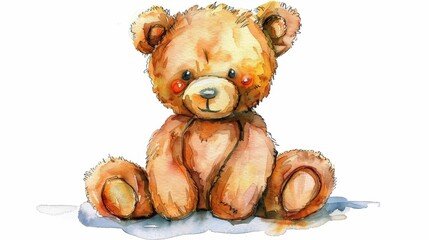 Whimsical Teddy Bear Illustration for Kids Generative AI