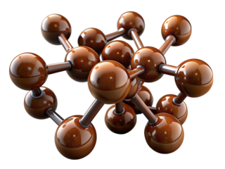Chocolate molecular geometric chaos abstract structure