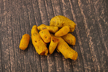 Indian spices - Turmeric root Curcuma