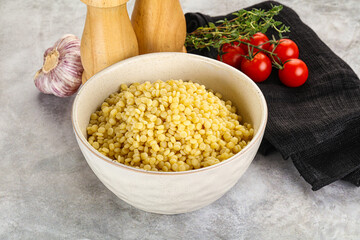 Organic wheat pasta - boiled ptitim