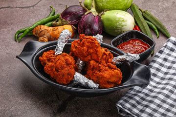 Indian cuisine glazed chicken lollipop - 796903013