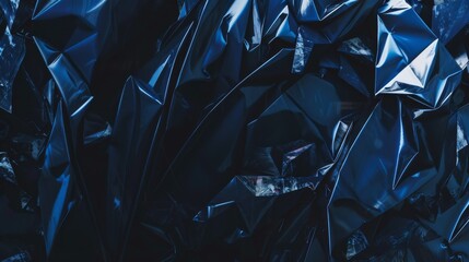 Dark crumpled foil texture with moody lighting