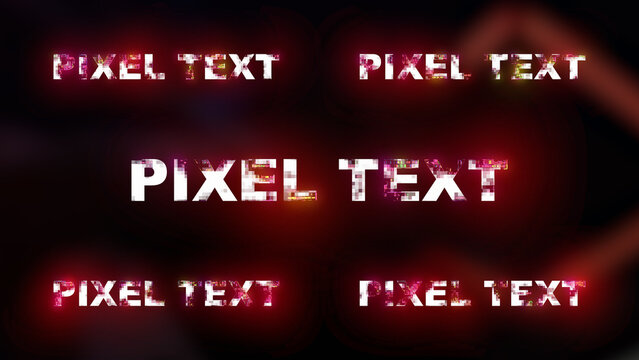 Pixelated Stylized Text