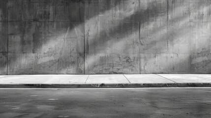   A monochrome image of an individual on a skateboard against a wall, eliciting a lengthy shadow
