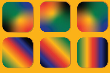 South African Heritage Day is celebrated with different colored gradients, including green, yellow, red, blue, and black.