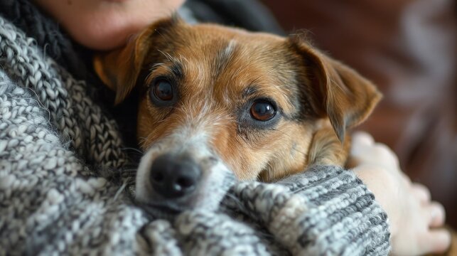 Diverse support systems. friends, family, and therapy animals for mental health recovery