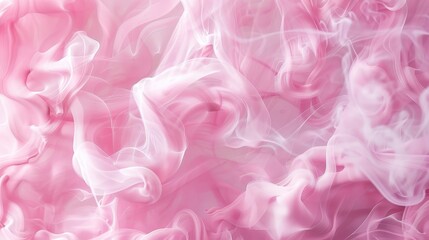 Close Up of Pink Smoke on White Background