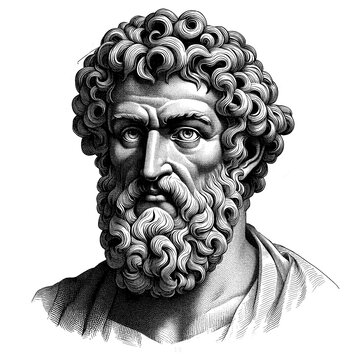 Euclid Legacy A Portrait Honoring Mathematical Precision, generative AI