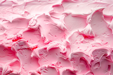 Strawberry frozen yogurt background or ice cream