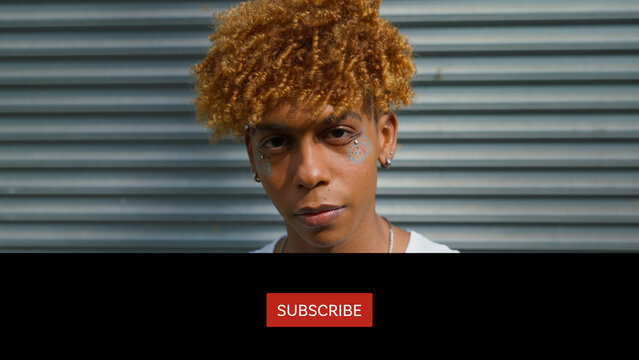 Subscribe Button with Text Animation