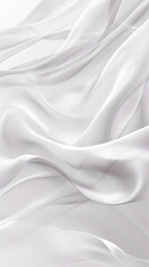 Obraz premium Abstract white background of a soft wave of cloth