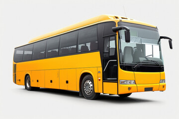 Luxury bus on white background
