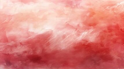 Red watercolor illustration made by hand isolated pastel background Copy space