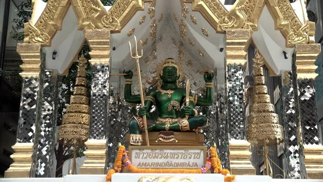 Indra Hindu god statue, Phra Indra Shrine, Sakka god