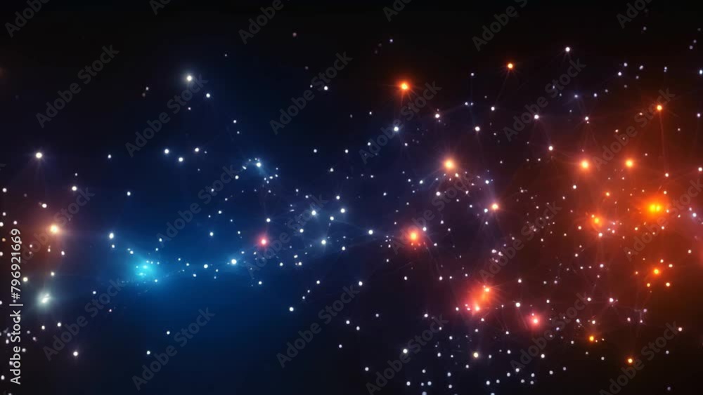 Aufkleber abstract technology background with connecting dots and lines. network connection structure. vector 
