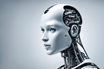 Robot woman technology, artificial intelligence