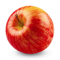 Red apple isolated on transparent background.