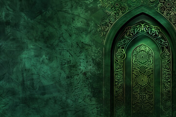 Muharram Greeting Card Background, Generative AI