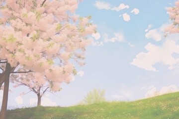 Cherry blossom landscape outdoors nature flower