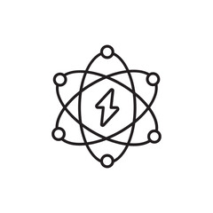 Molecule icon design with white background stock illustration