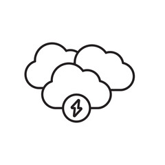 Storm icon design with white background stock illustration