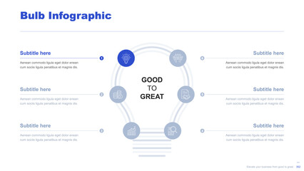 Flat business infographic diagram vector slide presentation template