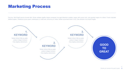 Flat business infographic diagram vector slide presentation template