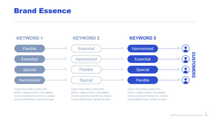 Flat business infographic diagram vector slide presentation template