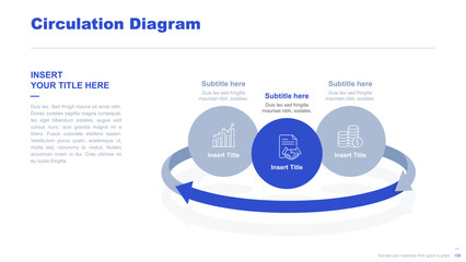Flat business infographic diagram vector slide presentation template