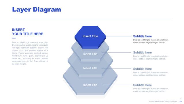 Flat business infographic diagram vector slide presentation template