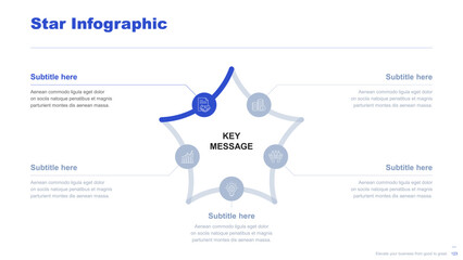 Flat business infographic diagram vector slide presentation template