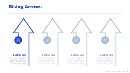 Flat business infographic diagram vector slide presentation template