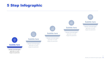 Flat business infographic diagram vector slide presentation template