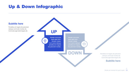 Flat business infographic diagram vector slide presentation template
