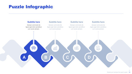 Flat business infographic diagram vector slide presentation template