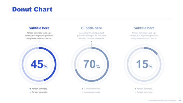 Flat business infographic diagram vector slide presentation template