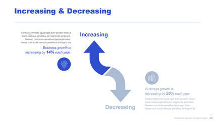 Flat business infographic diagram vector slide presentation template