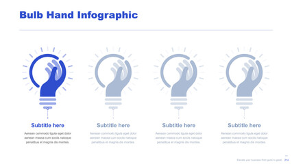 Flat business infographic diagram vector slide presentation template