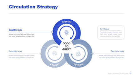 Flat business infographic diagram vector slide presentation template