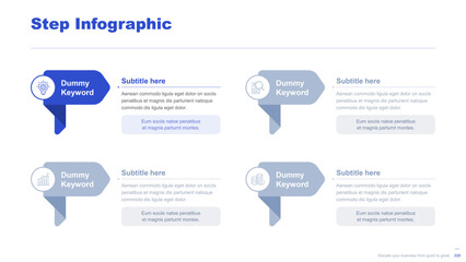 Flat business infographic diagram vector slide presentation template