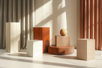 Empty platform template mockup