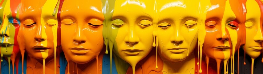 Surreal Melting Faces