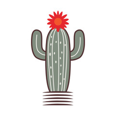Vibrant vector art featuring a variety of cacti, showcasing desert charm in vibrant hues and intricate details.